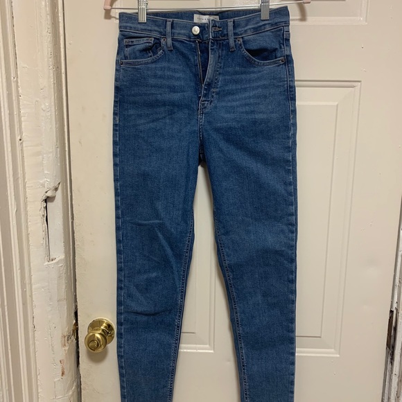 Topshop Mid Blue Jamie jeans - Picture 2 of 4